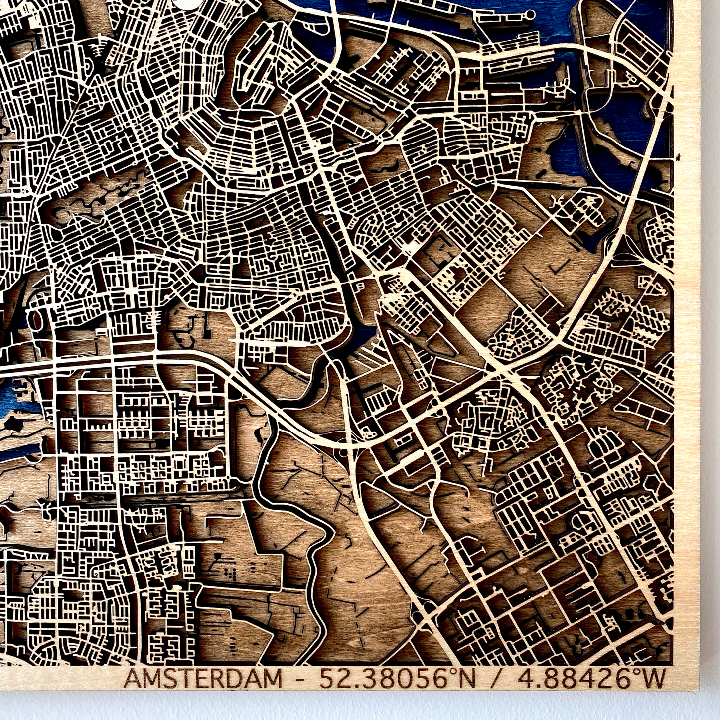 Custom 3D Wooden Map