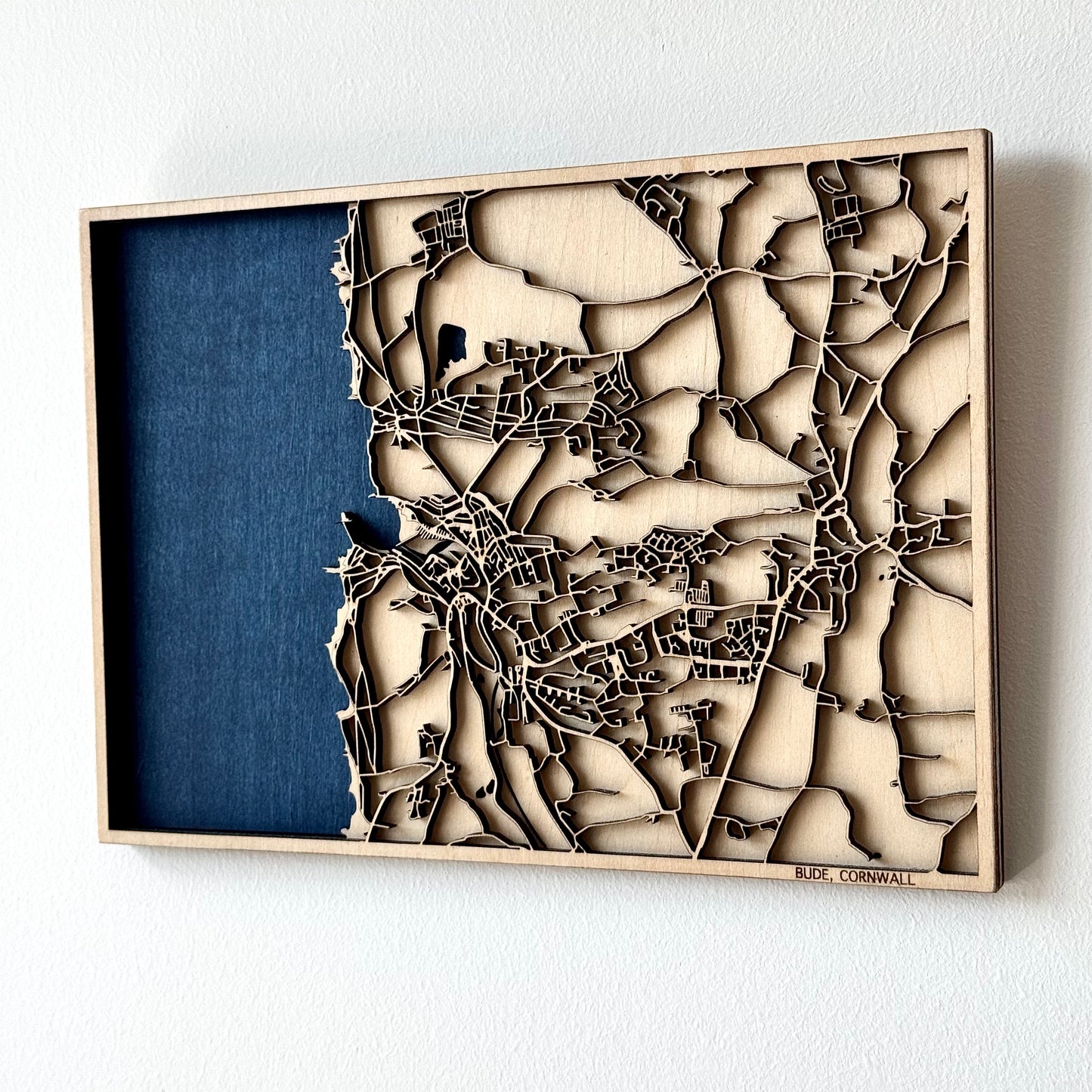 Custom 3D Wooden Map