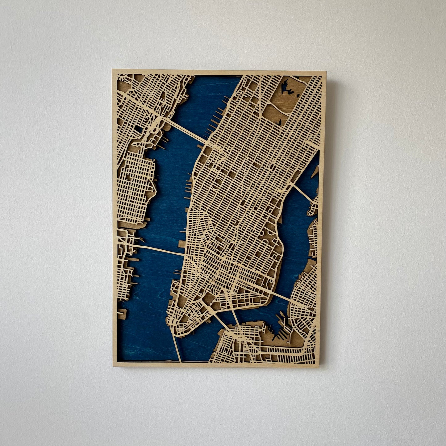 Custom 3D Wooden Map