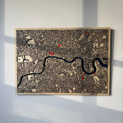 Custom 3D Wooden Map