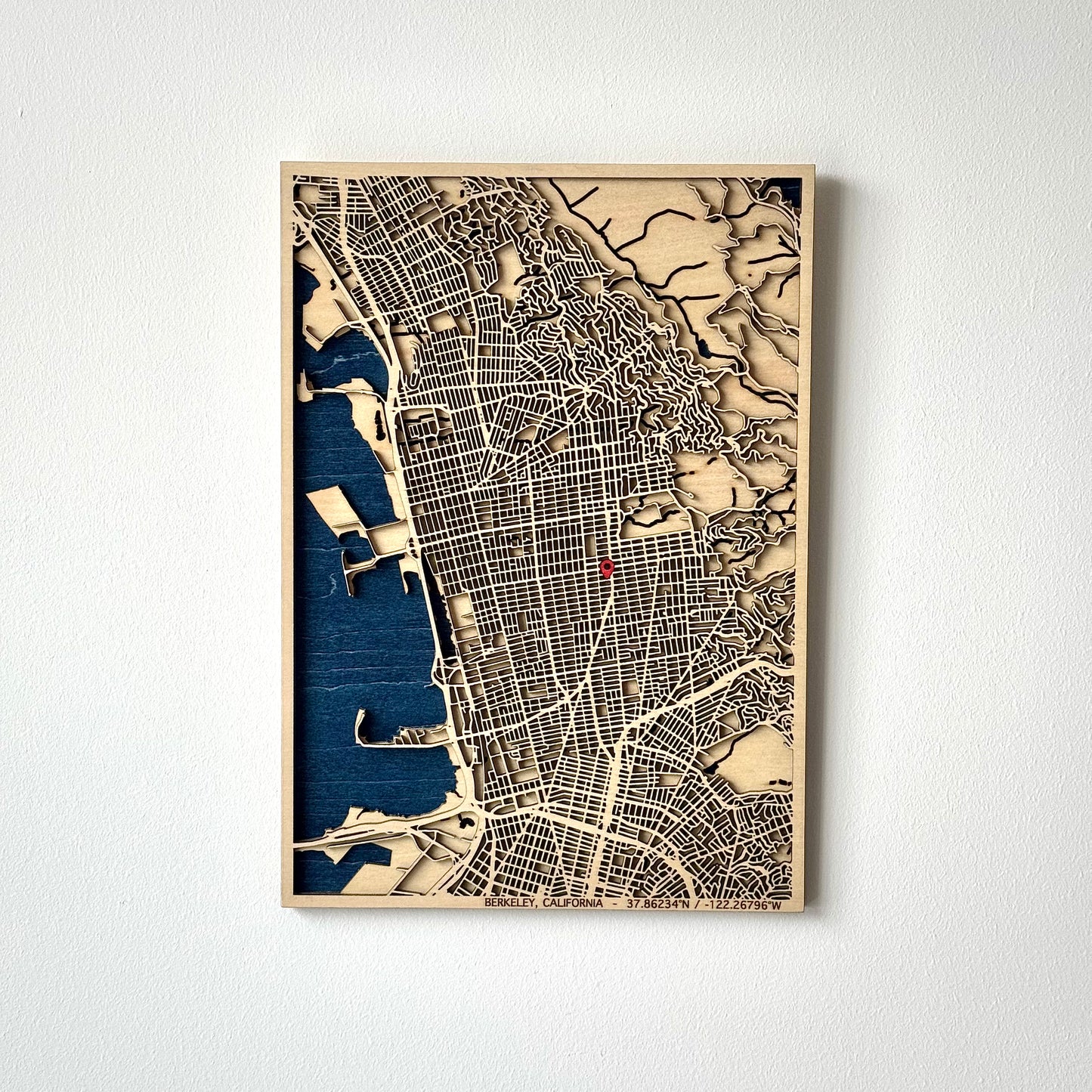 Custom 3D Wooden Map