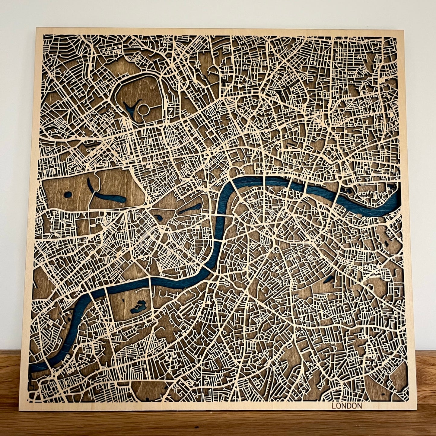 Custom 3D Wooden Map