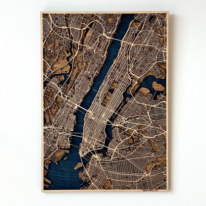 Custom 3D Wooden Map