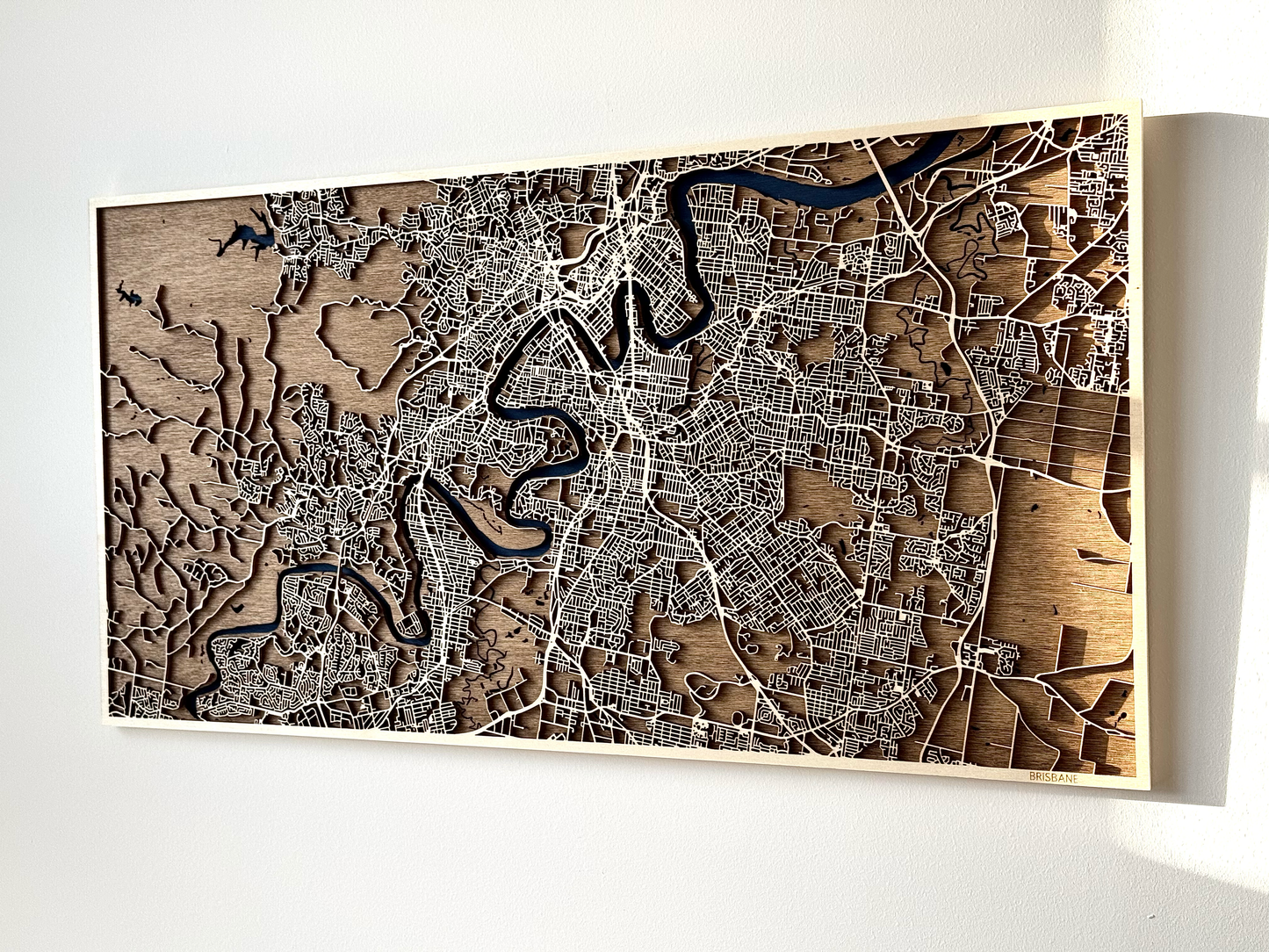 Custom 3D Wooden Map